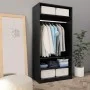 Armario de madera contrachapada negro 100x50x200 cm de vidaXL, Armarios roperos - Ref: Foro24-800226, Precio: 171,95 €, Descu...