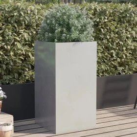 Jardinera de acero inoxidable plateado 42x38x75 cm de , Maceteros y jardineras - Ref: Foro24-841581, Precio: 71,10 €, Descuen...
