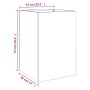 Jardinera de acero galvanizado plateado 52x48x75 cm de , Maceteros y jardineras - Ref: Foro24-841588, Precio: 64,69 €, Descue...