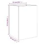 Jardinera de acero galvanizado plateado 52x48x75 cm de , Maceteros y jardineras - Ref: Foro24-841588, Precio: 68,97 €, Descue...