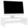 Soporte para pantalla madera contrachapada blanco 42x24x13 cm de vidaXL, Muebles TV - Ref: Foro24-800216, Precio: 19,23 €, De...