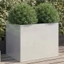 Jardinera de acero inoxidable plateado 62x47x46 cm de , Maceteros y jardineras - Ref: Foro24-841605, Precio: 83,65 €, Descuen...