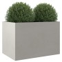 Jardinera de acero inoxidable plateado 62x47x46 cm de , Maceteros y jardineras - Ref: Foro24-841605, Precio: 91,63 €, Descuen...