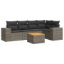 Set de muebles de jardín 6 pzas y cojines ratán sintético gris de , Conjuntos de jardín - Ref: Foro24-3257768, Precio: 387,91...