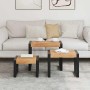 Mesas apilables 3 unidades madera maciza en Mesas auxiliares | Comprar online en Foru.es