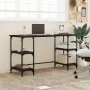 Schwarzer Schreibtisch aus Metall und Holz, 140 x 50 x 75 cm von , Schreibtische - Ref: Foro24-845326, Preis: 89,84 €, Rabatt: %