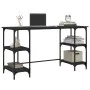 Schwarzer Schreibtisch aus Metall und Holz, 140 x 50 x 75 cm von , Schreibtische - Ref: Foro24-845326, Preis: 89,84 €, Rabatt: %