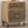 Mesita de noche madera maciza de mango 50x33x60 cm de , Mesitas de noche - Ref: Foro24-358220, Precio: 117,93 €, Descuento: %
