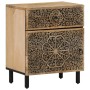Mesita de noche madera maciza de mango 50x33x60 cm de , Mesitas de noche - Ref: Foro24-358220, Precio: 119,81 €, Descuento: %