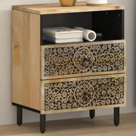 Nachttisch aus massivem Mangoholz, 50 x 33 x 60 cm von , Nachttische - Ref: Foro24-358222, Preis: 125,68 €, Rabatt: %