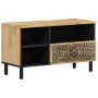 Mueble de TV madera maciza de mango 80x33x46 cm de , Muebles TV - Ref: Foro24-358229, Precio: 81,86 €, Descuento: %