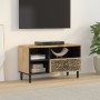 Mueble de TV madera maciza de mango 80x33x46 cm de , Muebles TV - Ref: Foro24-358229, Precio: 81,86 €, Descuento: %