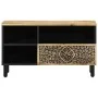 Mueble de TV madera maciza de mango 80x33x46 cm de , Muebles TV - Ref: Foro24-358229, Precio: 80,79 €, Descuento: %