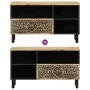 Mueble de TV madera maciza de mango 80x33x46 cm de , Muebles TV - Ref: Foro24-358229, Precio: 80,79 €, Descuento: %