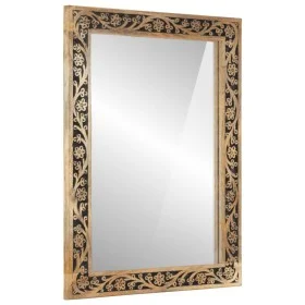 Espejo de baño madera maciza de acacia y vidrio 50x70x2,5 cm de , Espejos - Ref: Foro24-358243, Precio: 83,24 €, Descuento: %