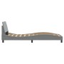 Estructura de cama con cabecero de tela gris claro 80x200 cm de , Camas y somieres - Ref: Foro24-373065, Precio: 111,74 €, De...