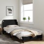 Estructura de cama con cabecero de tela negro 80x200 cm de , Camas y somieres - Ref: Foro24-373067, Precio: 101,77 €, Descuen...
