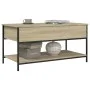 Engineering wood metal coffee table Sonoma oak 100x50x50cm by , Coffee table - Ref: Foro24-845347, Price: 55,61 €, Discount: %