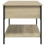 Engineering wood metal coffee table Sonoma oak 100x50x50cm by , Coffee table - Ref: Foro24-845347, Price: 55,61 €, Discount: %