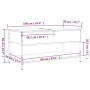 Engineering wood metal coffee table Sonoma oak 100x50x50cm by , Coffee table - Ref: Foro24-845347, Price: 55,61 €, Discount: %