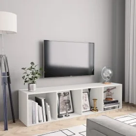 Estantería/mueble para TV blanco 143x30x36 cm de vidaXL, Estantes y estanterías - Ref: Foro24-800261, Precio: 69,14 €, Descue...