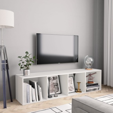 Estantería/mueble para TV blanco 143x30x36 cm de vidaXL, Estantes y estanterías - Ref: Foro24-800261, Precio: 70,89 €, Descue...
