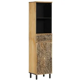 Mueble de baño madera maciza de mango 38x33x160 cm de , Tocadores de baño - Ref: Foro24-358234, Precio: 188,17 €, Descuento: %