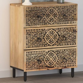 Armario auxiliar madera maciza de mango 60x33x75 cm de , Aparadores - Ref: Foro24-358215, Precio: 182,18 €, Descuento: %