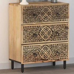 Armario auxiliar madera maciza de mango 60x33x75 cm de , Aparadores - Ref: Foro24-358215, Precio: 170,80 €, Descuento: %
