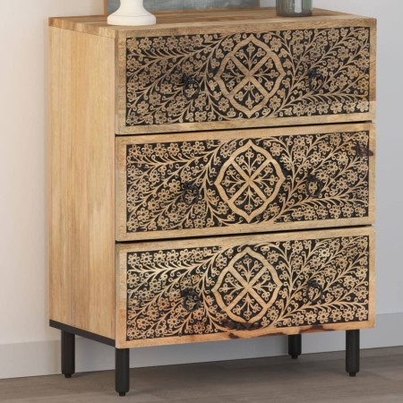 Armario auxiliar madera maciza de mango 60x33x75 cm de , Aparadores - Ref: Foro24-358215, Precio: 182,18 €, Descuento: %