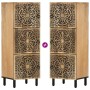 Armario auxiliar madera maciza de mango 40x33x110 cm de , Aparadores - Ref: Foro24-358241, Precio: 206,33 €, Descuento: %