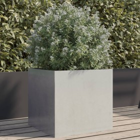 Jardinera de acero inoxidable plateado 42x40x39 cm de , Maceteros y jardineras - Ref: Foro24-841555, Precio: 58,29 €, Descuen...