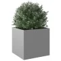Jardinera de acero galvanizado plateado 49x47x46 cm de , Maceteros y jardineras - Ref: Foro24-841569, Precio: 47,95 €, Descue...