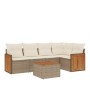 Juego de sofás jardín con cojines 6 pzas ratán sintético beige de , Conjuntos de jardín - Ref: Foro24-3260035, Precio: 418,54...