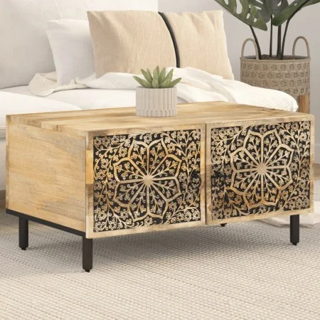 Mesa de centro de madera maciza de pino 80x50x40 cm de , Mesas de centro - Ref: Foro24-358217, Precio: 138,38 €, Descuento: %