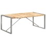 Mesa de comedor madera maciza de mango rugosa 200x100x75 cm en Mesas de comedor | Comprar online en Foru.es