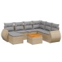 Juego de sofás de jardín con cojines beige 8 pzas ratán PE de , Conjuntos de jardín - Ref: Foro24-3257452, Precio: 510,55 €, ...