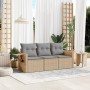 Juego de sofás de jardín con cojines beige 3 pzas ratán PE de , Conjuntos de jardín - Ref: Foro24-3252196, Precio: 247,78 €, ...