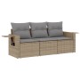 Juego de sofás de jardín con cojines beige 3 pzas ratán PE de , Conjuntos de jardín - Ref: Foro24-3252196, Precio: 247,78 €, ...