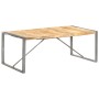 Mesa de comedor madera maciza de mango rugosa 200x100x75 cm en Mesas de comedor | Comprar online en Foru.es