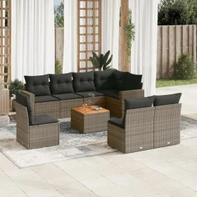 9-piece garden furniture set and gray synthetic rattan cushions by , Garden sets - Ref: Foro24-3224163, Price: 508,24 €, Disc...