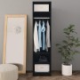 Armario de madera contrachapada negro 50x50x200 cm de vidaXL, Armarios roperos - Ref: Foro24-800235, Precio: 125,61 €, Descue...