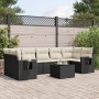Set de sofás de jardín 8 piezas y cojines ratán sintético negro de , Conjuntos de jardín - Ref: Foro24-3252273, Precio: 498,8...