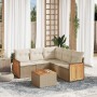Juego de sofás jardín con cojines 6 pzas ratán sintético beige de , Conjuntos de jardín - Ref: Foro24-3260049, Precio: 418,54...