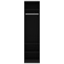 Armario de madera contrachapada negro 50x50x200 cm de vidaXL, Armarios roperos - Ref: Foro24-800235, Precio: 125,61 €, Descue...