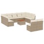 Set de sofás de jardín 12 pzas y cojines ratán sintético marrón de , Conjuntos de jardín - Ref: Foro24-3223888, Precio: 692,5...
