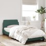Estructura cama con cabecero terciopelo verde oscuro 90x200 cm de , Camas y somieres - Ref: Foro24-373115, Precio: 103,79 €, ...
