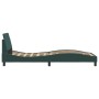 Estructura cama con cabecero terciopelo verde oscuro 90x200 cm de , Camas y somieres - Ref: Foro24-373115, Precio: 103,79 €, ...