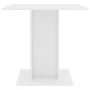Mesa de comedor de madera contrachapada blanco 80x80x75 cm de vidaXL, Mesas de cocina y de comedor - Ref: Foro24-800252, Prec...