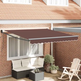 Toldo retráctil automático burdeos 300x250 cm en Toldos | Comprar online en Foru.es